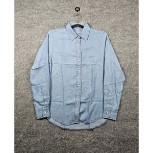 The Shirt Rochelle Behrens The Denim Shirt Size XS Blue Chambray